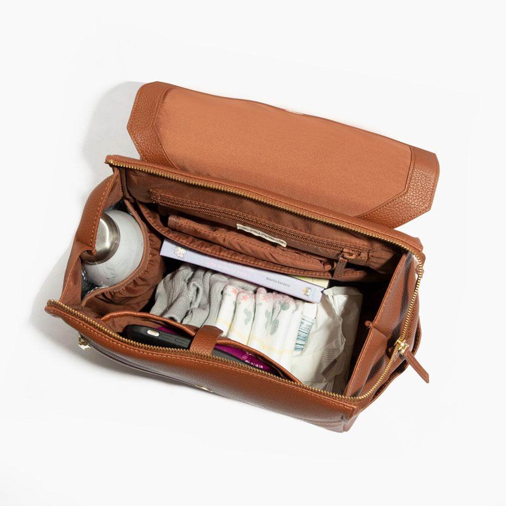Cognac Classic Diaper Bag II | Milk & Baby