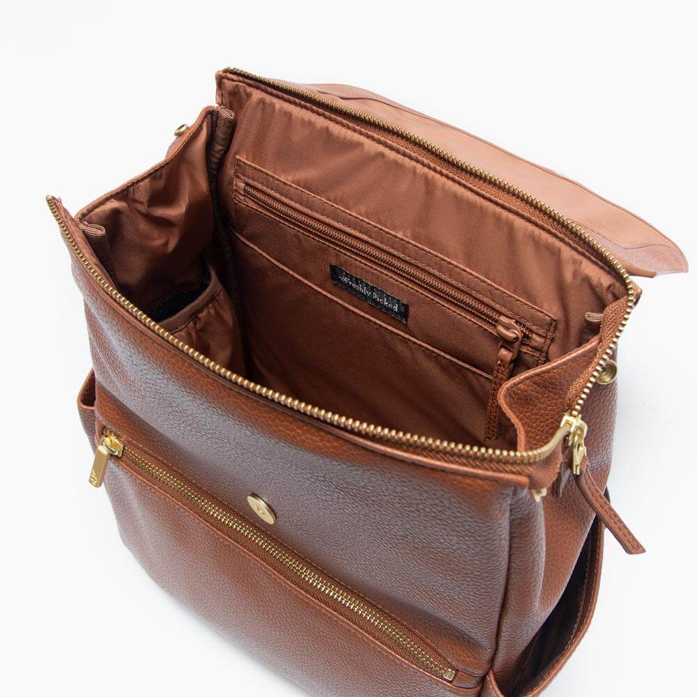 Cognac Mini Classic Bag II | Milk & Baby