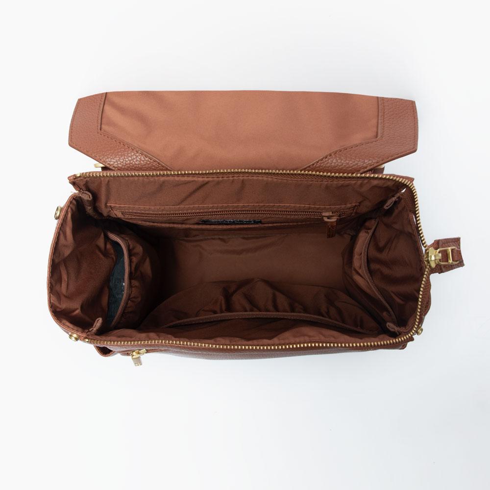 Cognac Mini Classic Bag II | Milk & Baby