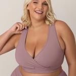 French Terry Racerback Nursing & Sleep Bra | Twilight | Milk & Baby