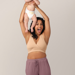 French Terry Racerback Nursing & Sleep Bra | Beige | Milk & Baby