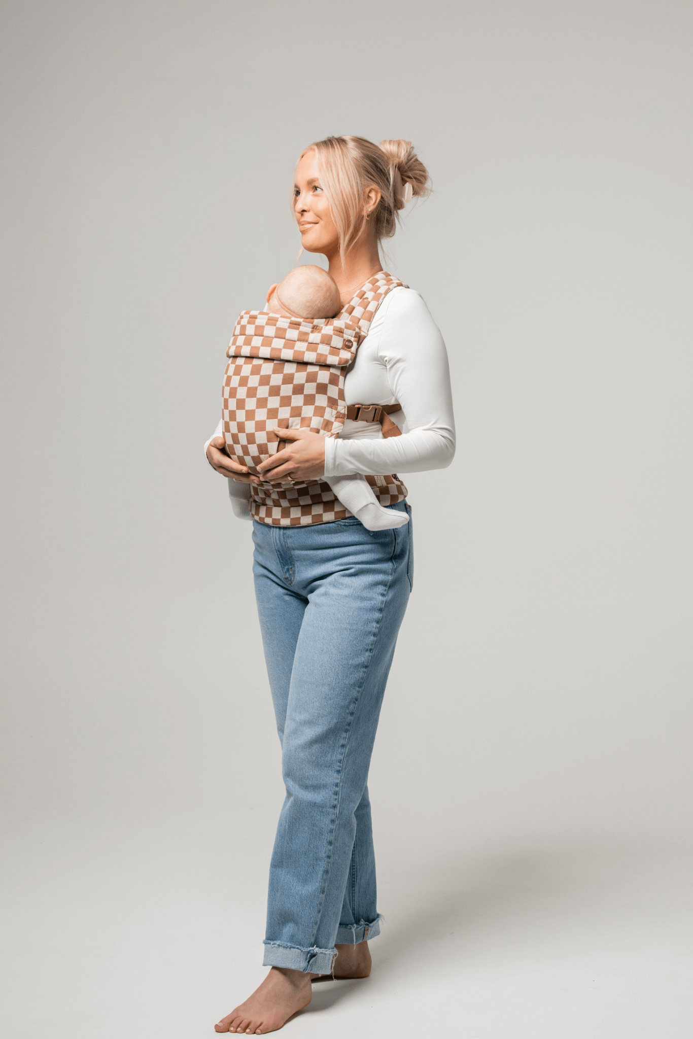 The Monarch Carrier - Mocha Check | Milk & Baby