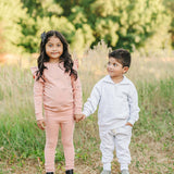 Pink Ribbon Ruffle French Terry Set | Milk & Baby