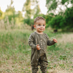 Nashville Long Sleeve Button Romper | Milk & Baby
