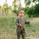 Nashville Long Sleeve Button Romper | Milk & Baby