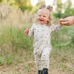 Floral Long Sleeve Button Romper | Milk & Baby