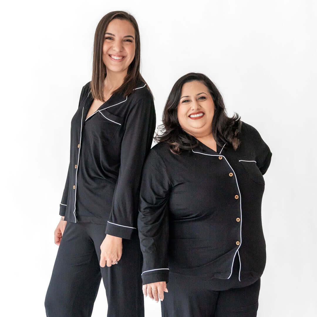 Allie Black Bamboo Women's Luxe Lounge Set | Milk & Baby