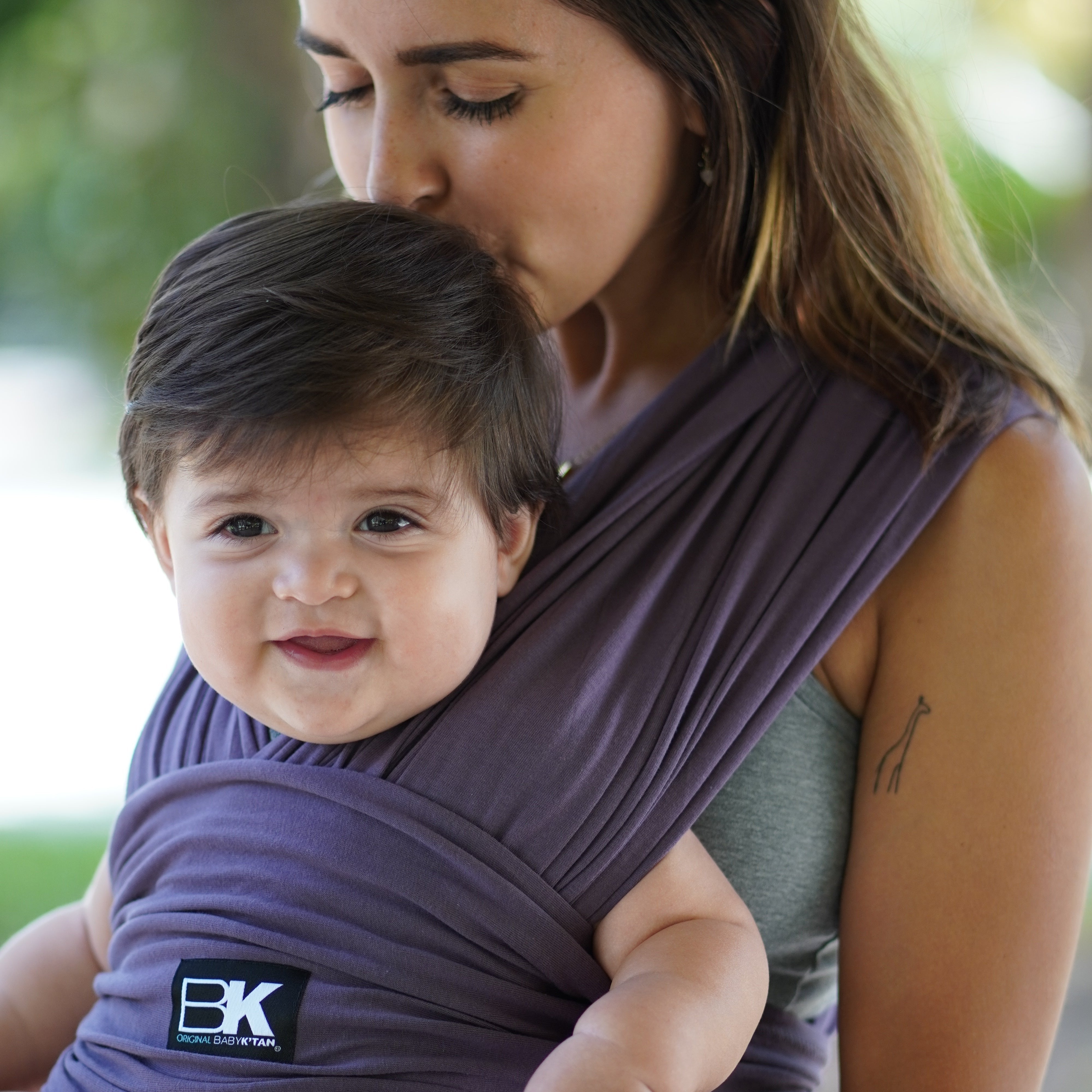 Baby K'tan Original Baby Carrier | Eggplant | Milk & Baby