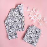 Allie Leopard Bamboo Women's Luxe Lounge Set | Milk & Baby