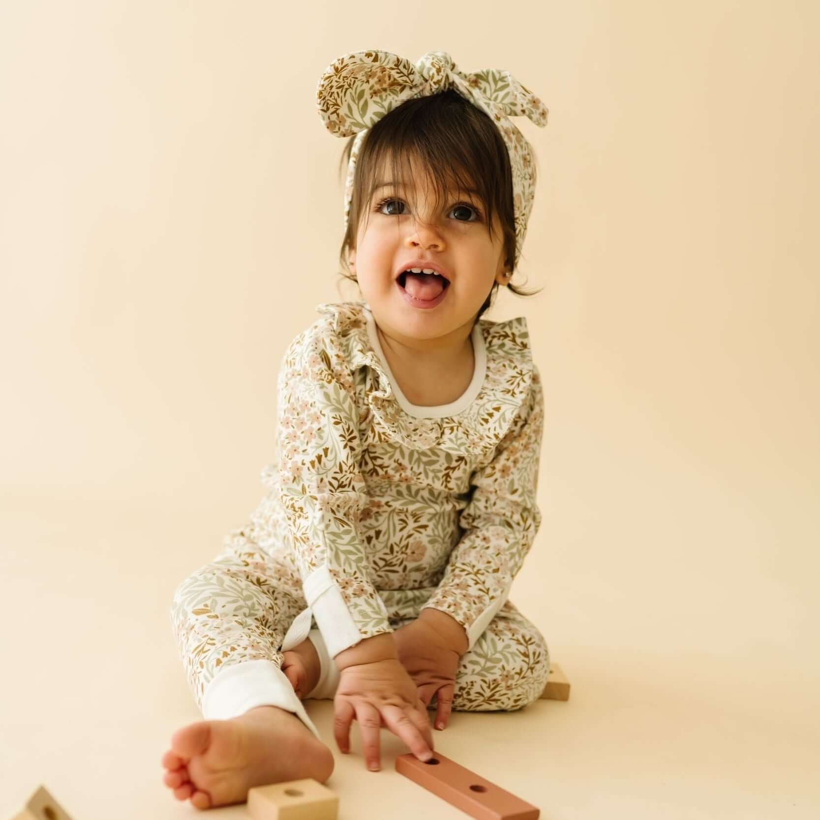 Organic Headwrap - Gardenia | Milk & Baby