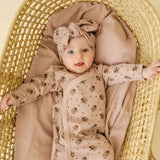 Organic Headwrap - Rose Ditsy | Milk & Baby