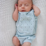 Luna + Luca Pointelle Set - Sky Blue | Milk & Baby