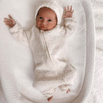 Luna + Luca Baby Bear Jumpsuit | Cozy Teddy | Milk & Baby