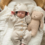 Bear Cub Jumpsuit | Natural | Milk & Baby