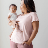 Everyday Maternity & Nursing T-shirt | Dusty Pink | Milk & Baby