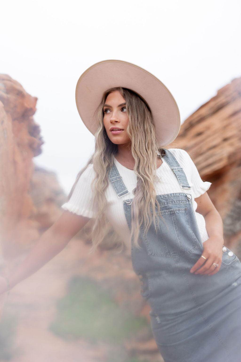 Jovi Denim Overall Dress | Milk & Baby