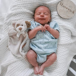 Luna + Luca Pointelle Set - Sky Blue | Milk & Baby