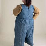 Backyard Jumpsuit in Indigo Chambray | Milk & Baby