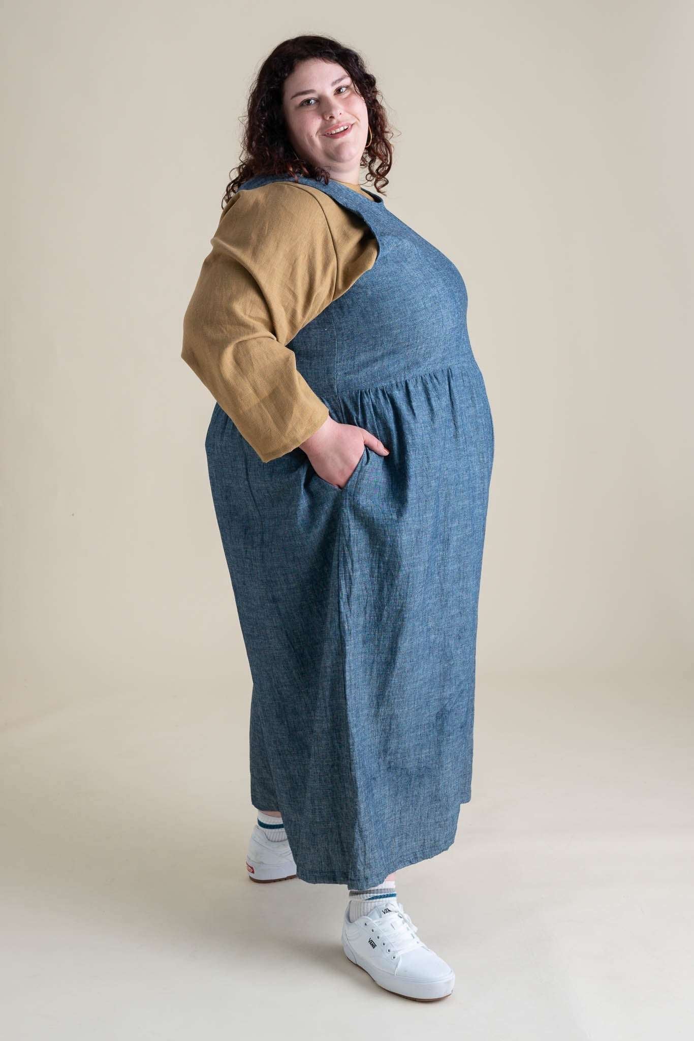 Backyard Jumpsuit in Indigo Chambray | Milk & Baby