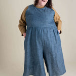 Backyard Jumpsuit in Indigo Chambray | Milk & Baby