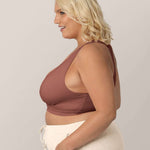 French Terry Racerback Nursing & Sleep Bra | Redwood | Milk & Baby