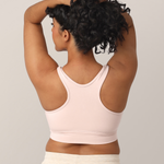 French Terry Racerback Nursing & Sleep Bra | Soft Pink | Milk & Baby