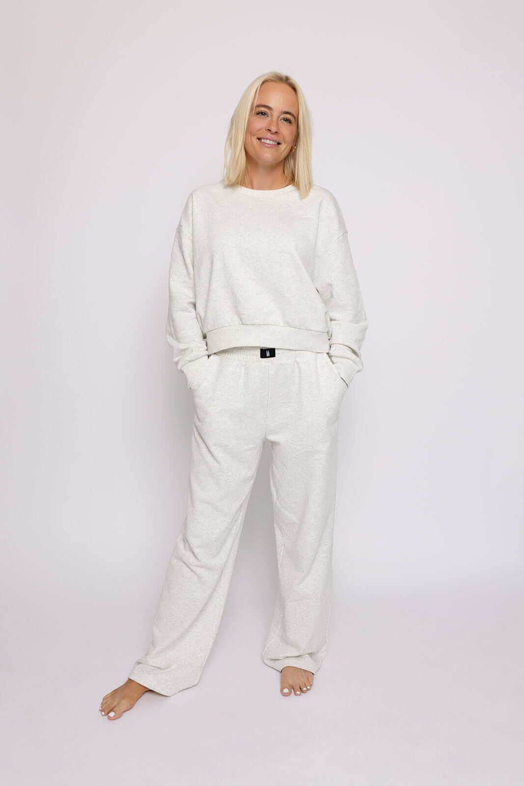 Heather Grey | Women's Sweat Set | Milk & Baby