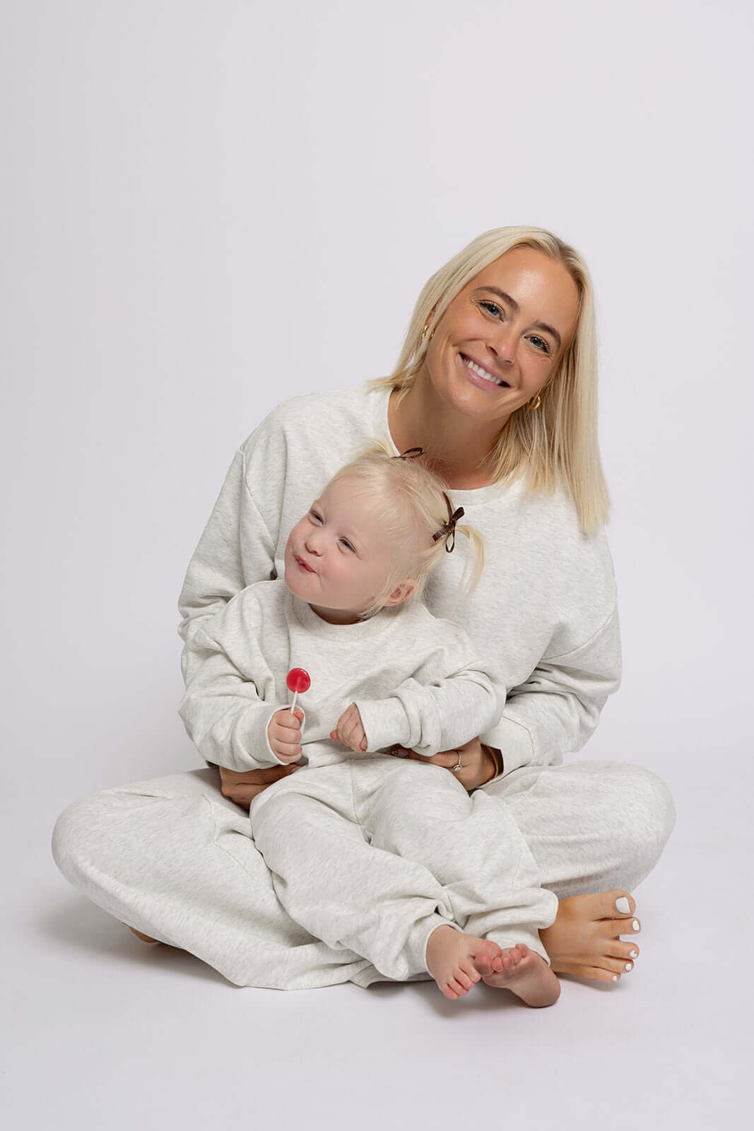 Heather Grey | Women's Sweat Set | Milk & Baby