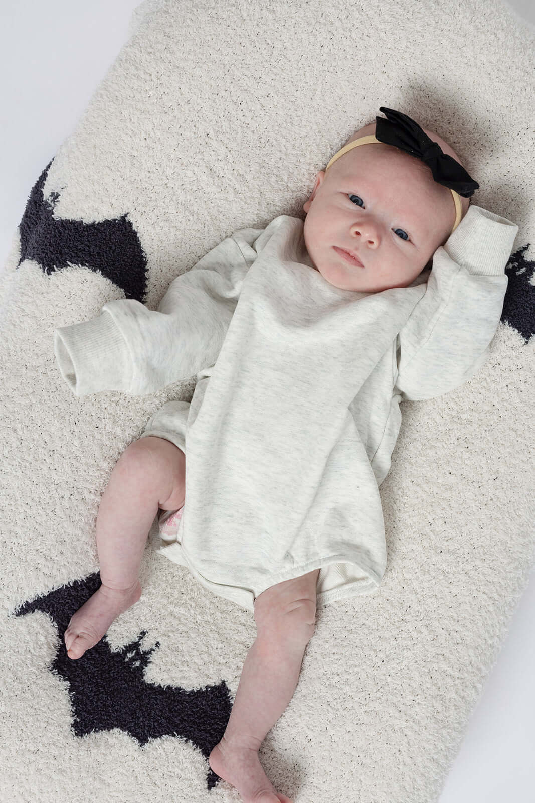 Heather Grey | Sweatshirt Romper | Milk & Baby