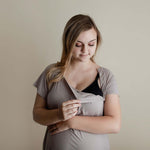 Harbor Mist Maternity Mommy Labor & Delivery Gown | Milk & Baby