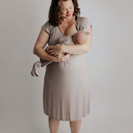 Harbor Mist Maternity Mommy Labor & Delivery Gown | Milk & Baby