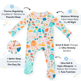 The Second-Skin Footie | Cozy Cats & Dogs | Danish Hygge-Inspired Print
