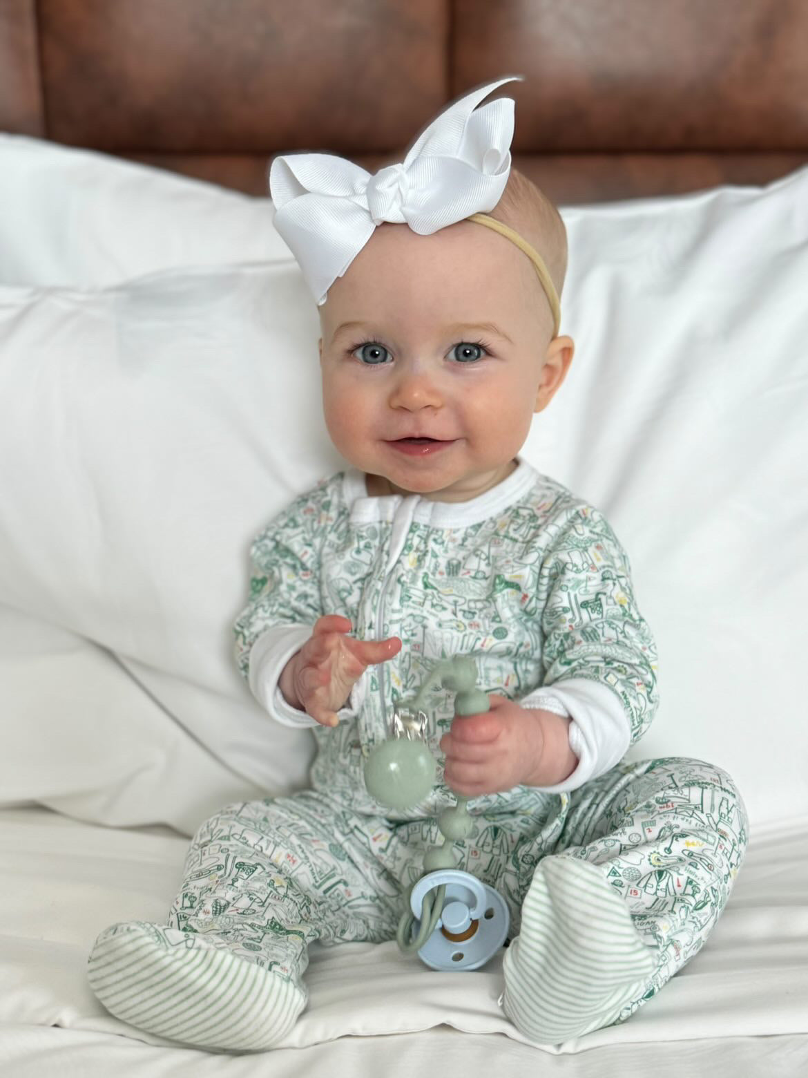 Golf Zip Baby Onesie | Milk & Baby