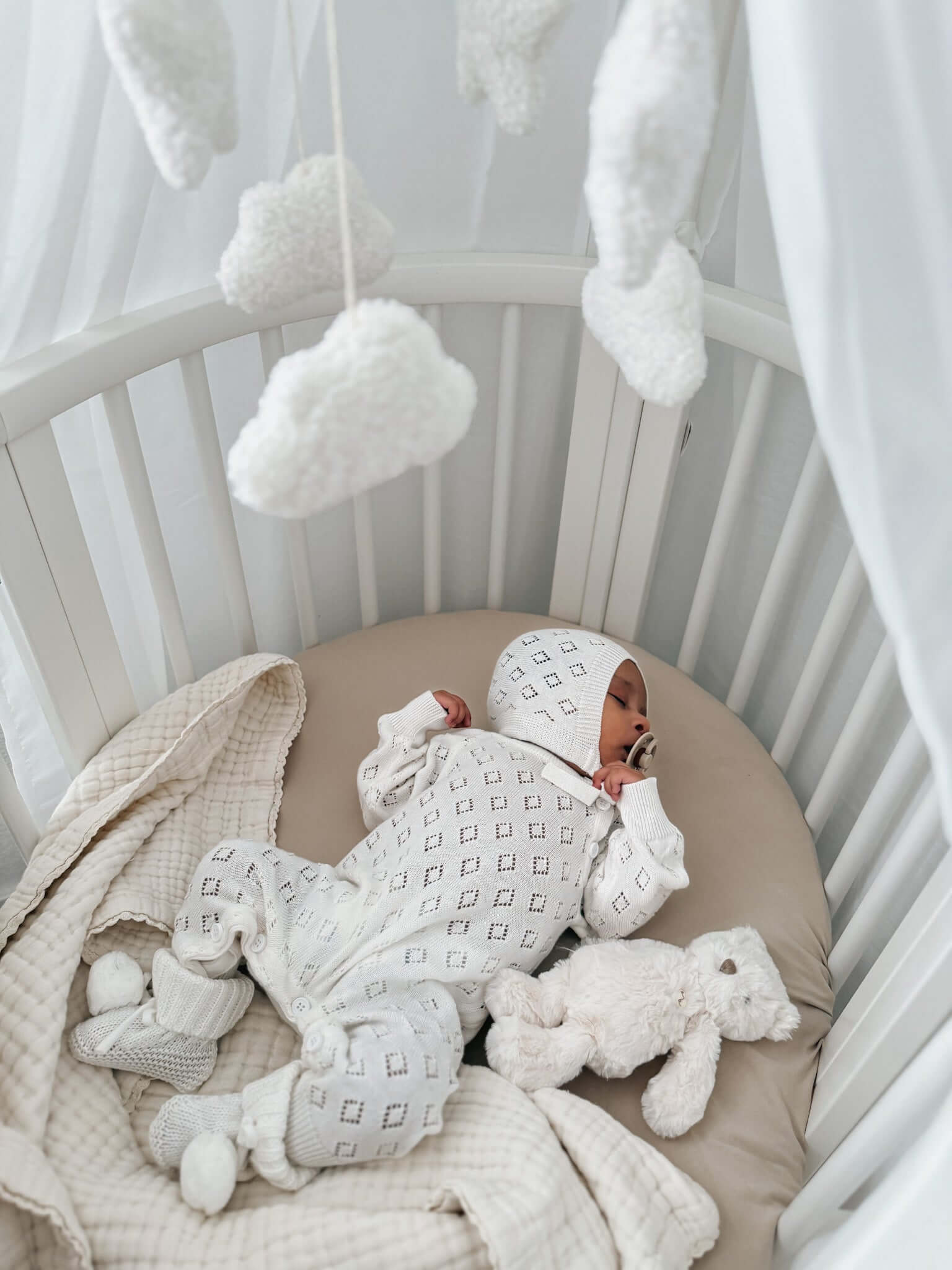 Bring Me Home Diamond Pointelle Bundle | White | Milk & Baby