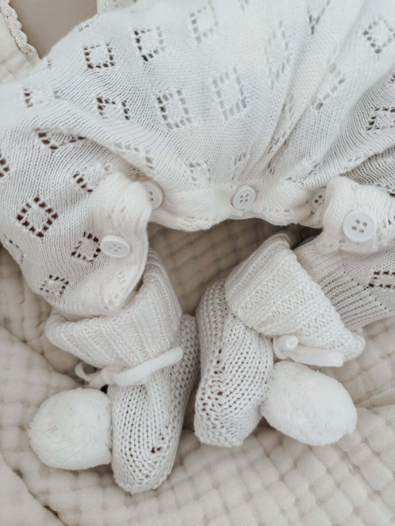 Bring Me Home Diamond Pointelle Bundle | White | Milk & Baby