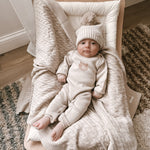 Luna + Luca Bear Jacquard Jumpsuit | Milk & Baby