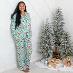 Crackling Christmas Women's Pajama Set | Milk & Baby