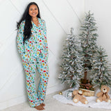 Crackling Christmas Women's Pajama Set | Milk & Baby