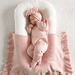 Powder Pink | Classic Ruffle Jumpsuit | Milk & Baby