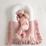 Powder Pink | Classic Ruffle Jumpsuit | Milk & Baby