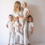 Checkerboard | Women's Boxy Tee Lounge Set | Milk & Baby
