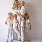 Checkerboard | Women's Boxy Tee Lounge Set | Milk & Baby