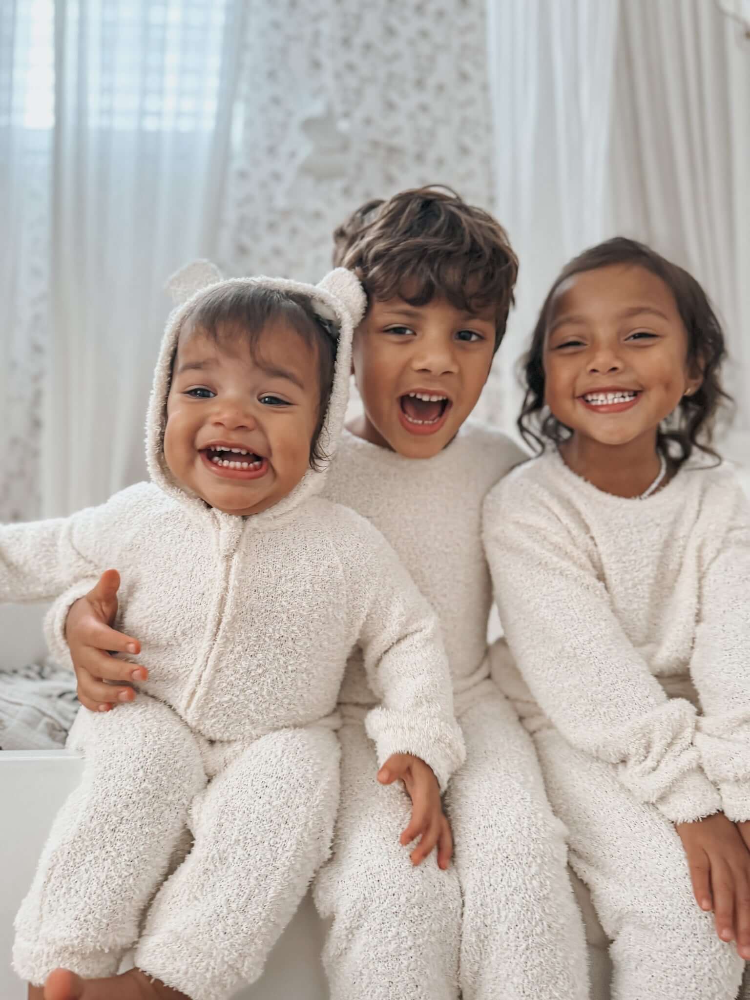 Luna + Luca Baby Bear Jumpsuit | Cozy Teddy | Milk & Baby