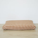 Gingham Muslin Changing Pad Cover | Milk & Baby