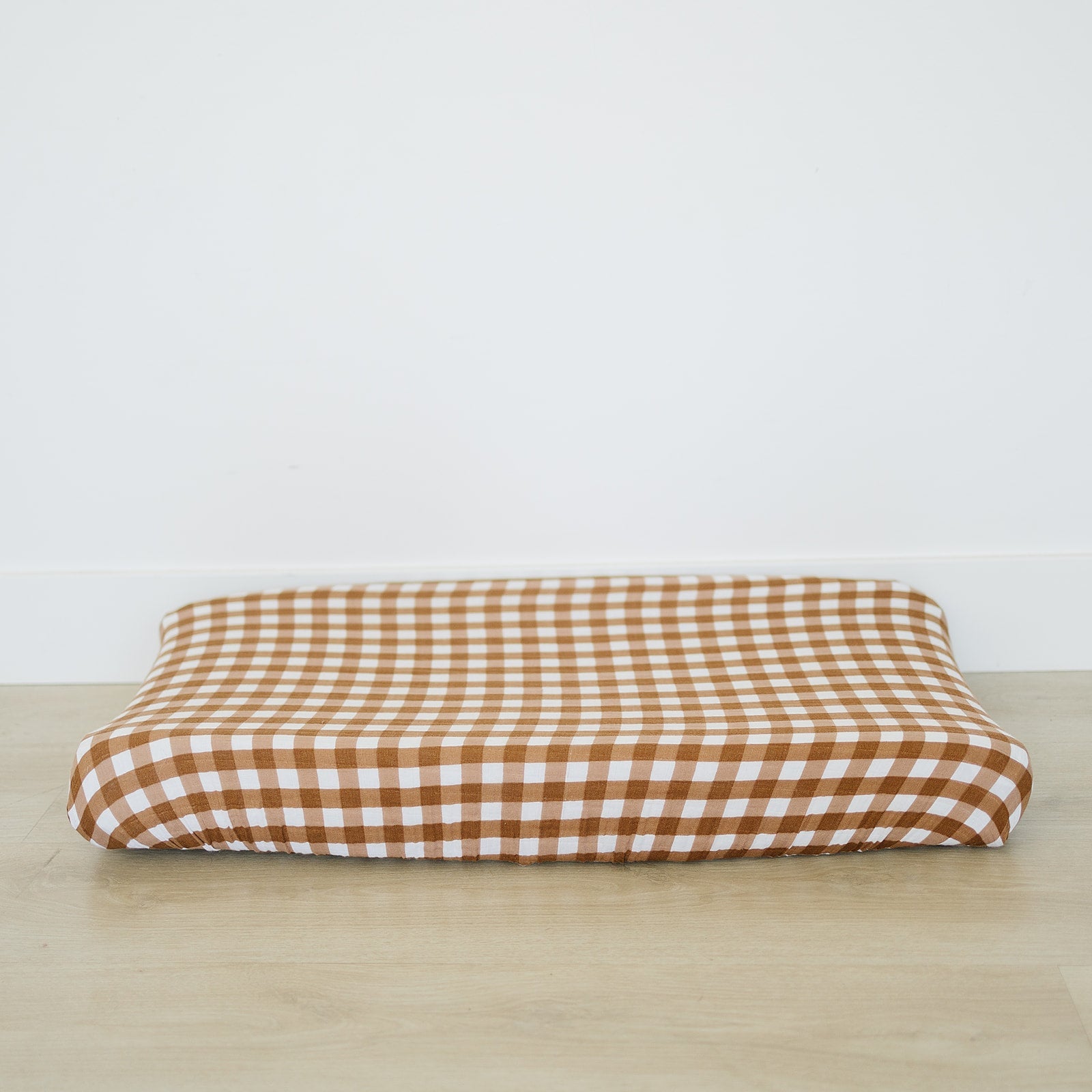Gingham Muslin Changing Pad Cover | Milk & Baby