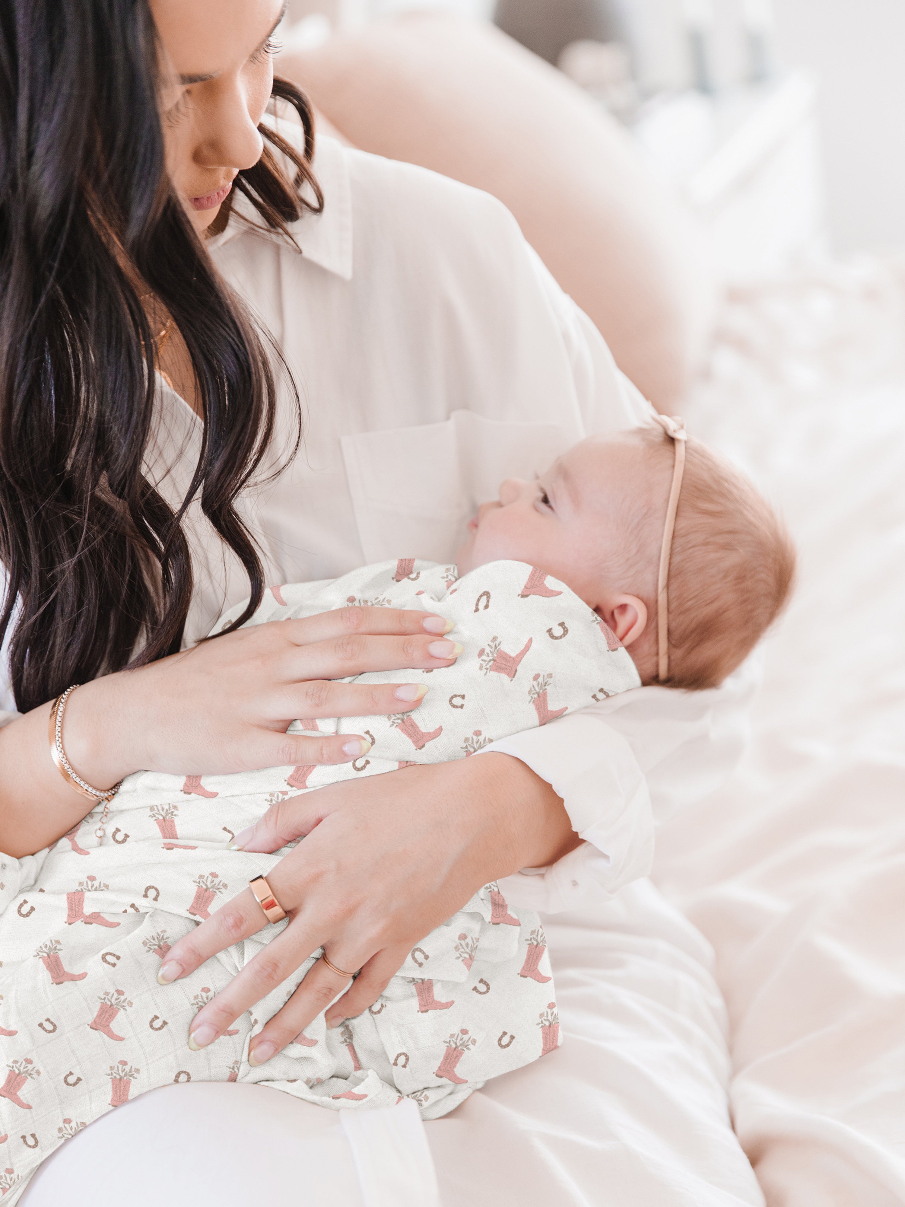 Swaddle Blanket Set | Bloomin' Boot | Milk & Baby