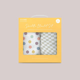 Swaddle Blanket Set | Happy Baby Vibes | Milk & Baby