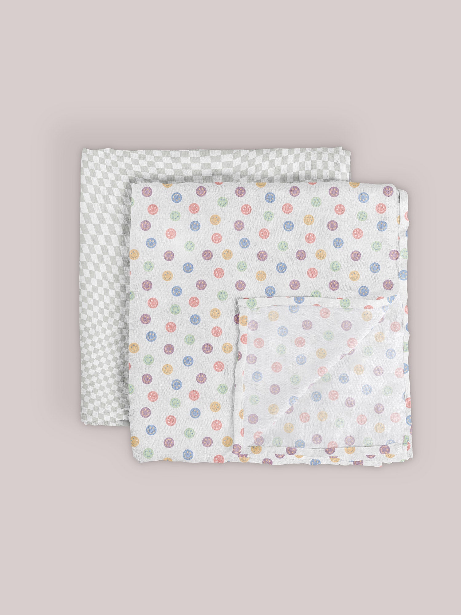 Swaddle Blanket Set | Happy Baby Vibes | Milk & Baby