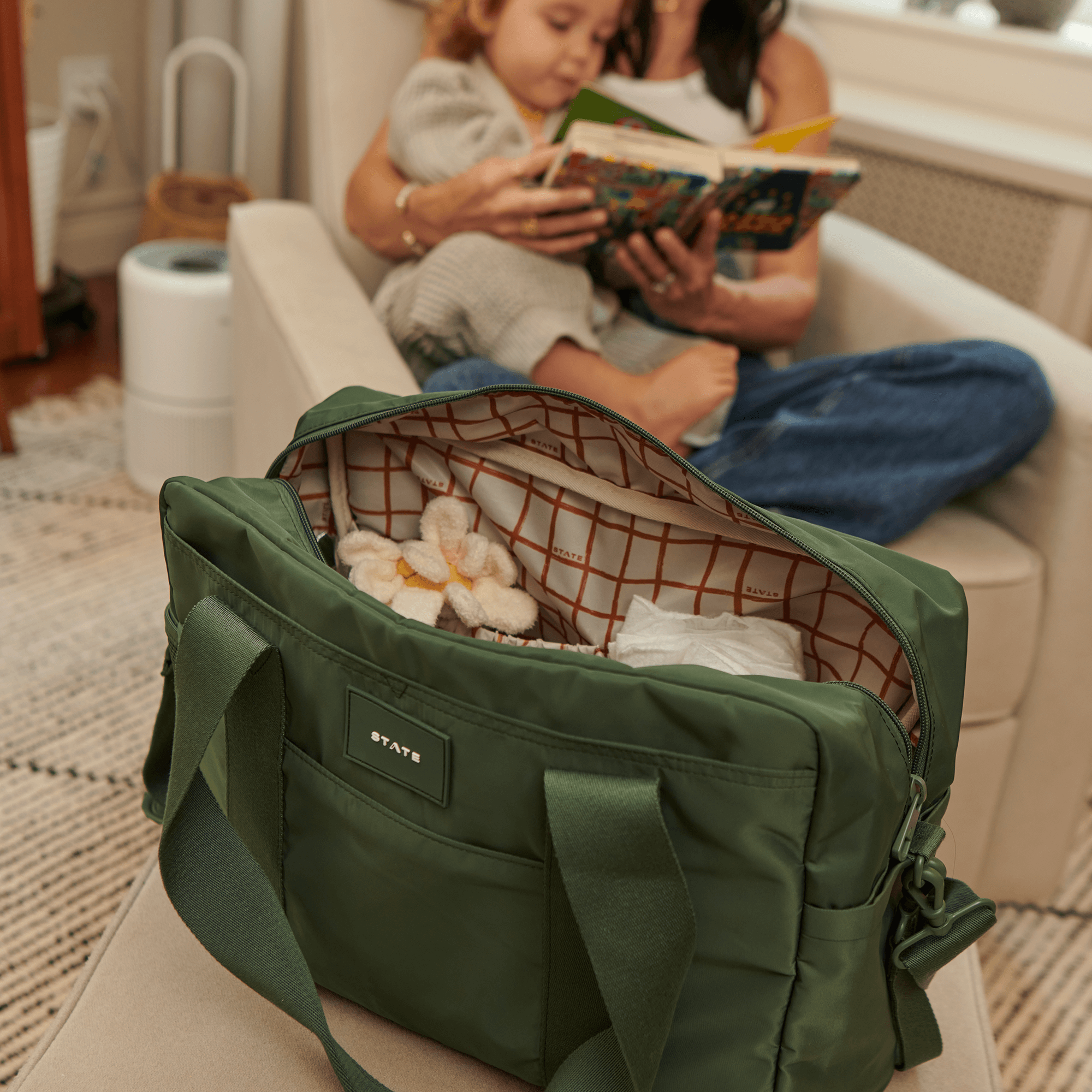 Jordan Diaper Tote | Black | Milk & Baby
