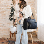 Satchel Diaper Bag - Black | Milk & Baby